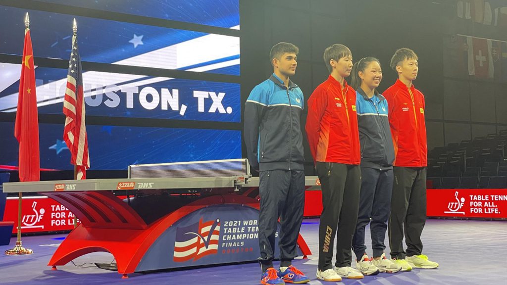 Китайские и американские игроки в настольный теннис впервые объединятся в смешанном парном разряде