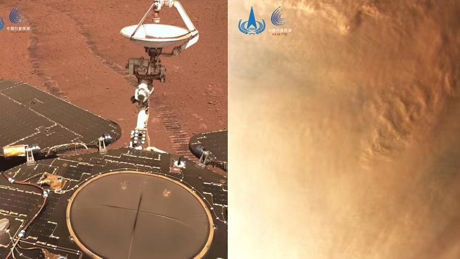 Китай опубликовал новый снимок марсохода «Чжужун»