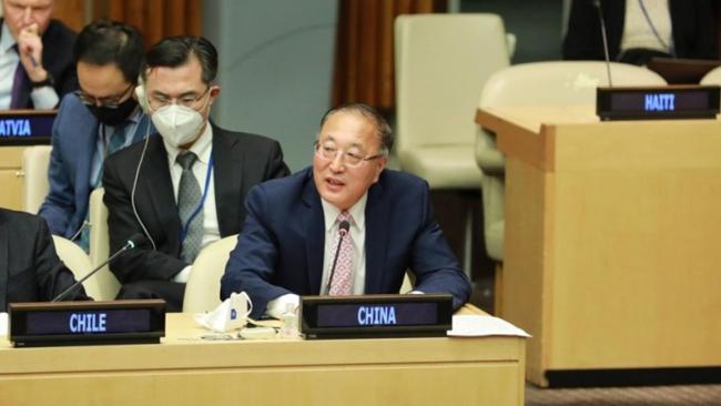 Постпред КНР при ООН Чжан Цзюнь призвал к всеобъемлющему прекращению огня между Палестиной и Израилем