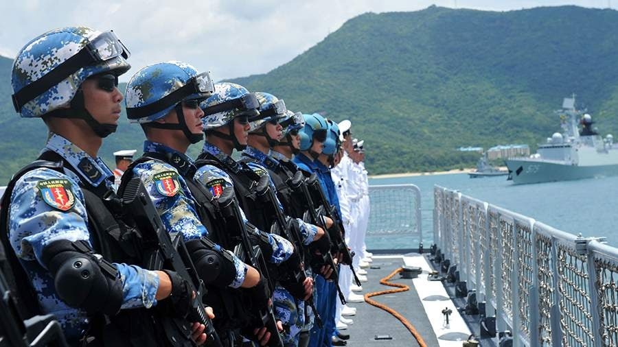 Народно-освободительная армия Китая начинает военные учения в Южно-Китайском море
