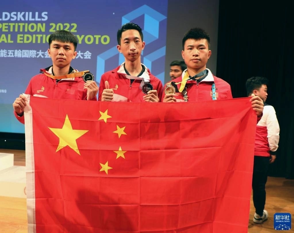 Сборная Китая выиграла 10 золотых медалей в 17 соревнованиях на чемпионате мира по профессиональному мастерству WorldSkills