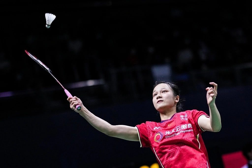 Китаянки Чжан Имань и Хань Юэ вышли в финал соревнований в женском одиночном разряде на этапе Мирового тура по бадминтону