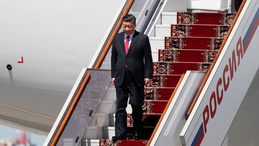 Письменное выступление Председателя КНР Си Цзиньпина по прибытии в аэропорт Внуково г. Москва