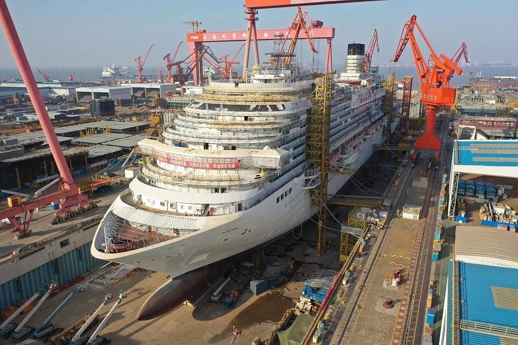 Первый большой круизный лайнер китайского производства будет сдан заказчику в конце 2023 года