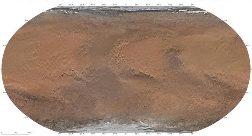 Первые в КНР снимки Марса
