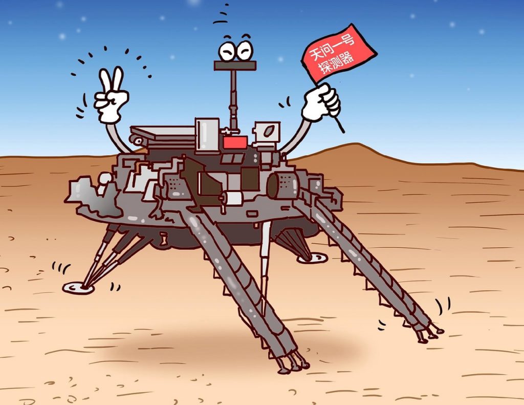 Высадка китайского ровера на Марс является глобальной сенсацией