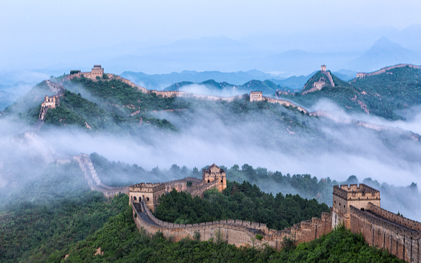 Великую Китайскую стену теперь можно увидеть и с высоты птичьего полета