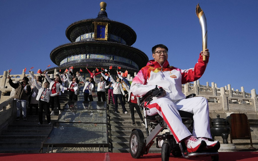 В Пекине начинается эстафета огня зимних Паралимпийских игр