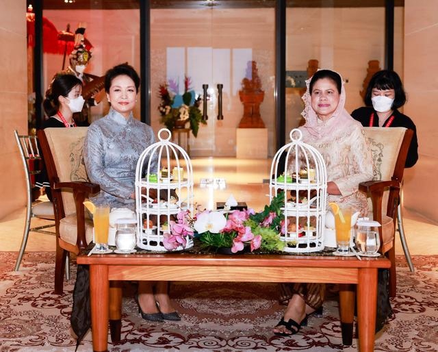 Пэн Лиюань встретилась с супругой президента Индонезии Джоко Видодо Ибу Ирианой