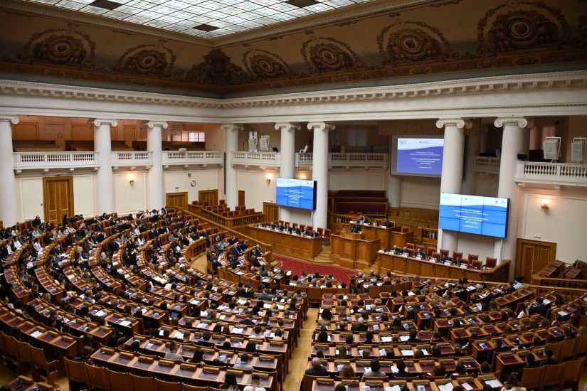 В Таврическом дворце открылся X Ежегодный Международный Форум «Евразийская экономическая перспектива» – 2022 «Развитие евразийской интеграции в новой экономической реальности»