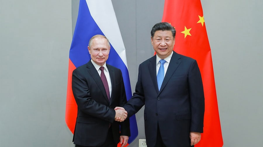 Путин заявил, что у России и Китая много совместных задач и целей