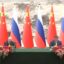 Председатель КНР Си Цзиньпин и Президент России Владимир Путин провели совместную пресс-конференцию по итогам переговоров