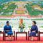 Супруга председателя КНР Си Цзиньпина Пэн Лиюань во вторник в Пекине провела чаепитие и беседу с Констанцией Манге де Обианг, супругой президента Экваториальной Гвинеи