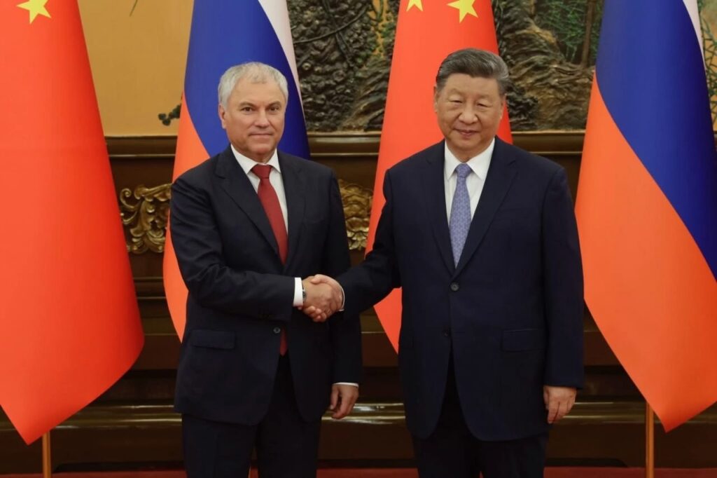 Спикер Госдумы Вячеслав Володин встретился с председателем КНР Си Цзиньпином в Пекине